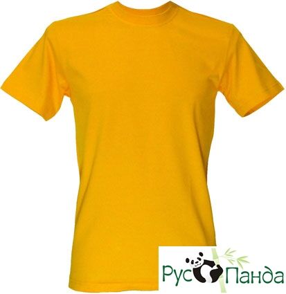 Желтая мужская футболка. Классика