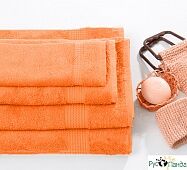 Махровое полотенце "Индия. Оранжевое"