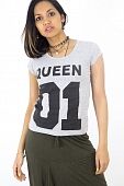 Серая футболка "Queen 01"