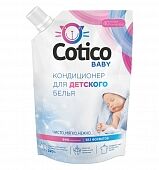 Кондиционер для белья COTICO 1000мл ополаскиватель для детского белья (дой-пак)