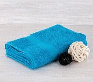Махровое полотенце "Индия. Ярко-голубое"