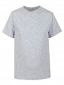 Серый меланж классическая футболка из хлопка
