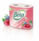  Бумага туалетная  Belux Plus  4 рул. 2х-сл. 170 отрыв. с ароматом лесных ягод L=19.5м.целлюл.*12