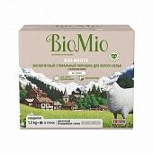 Стиральный порошок BIO MIO 1500гр Bio-white Хлопок для белого белья без запаха