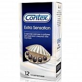 CONTEX  EXTRA SENSATION (с крупн. точк.и ребрами)  презервативы №12