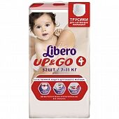 Подгузники-трусики для детей «LIBERO / Либеро» Up&Go  Maxi (4)  Baru коллекция 7-11 кг 52 шт