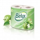  Бумага туалетная Belux Plus  4 рул. 2х-сл. 170 отрыв. с ароматом яблока L=19.5м. целлюл*12